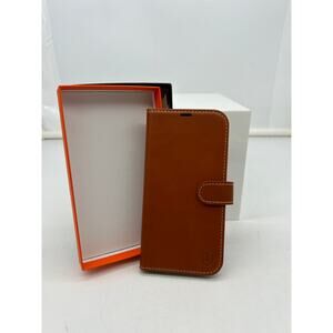 Shieldon Brown Leather Wallet Flip Phone Cover iphone SE New open box